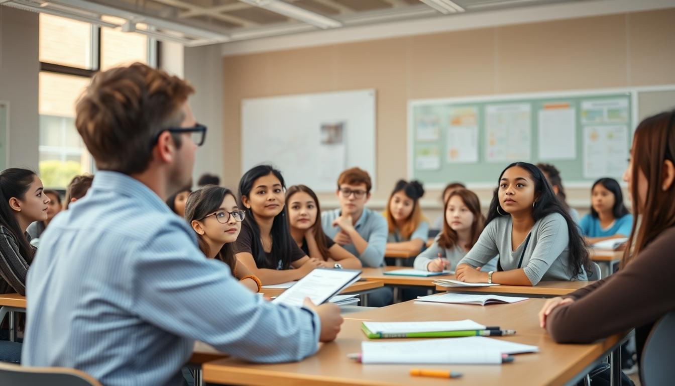 Structured study materials and learning resources on a desk